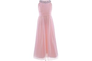 CHICTRY Beading Neckline Chiffon Girls Junior Wedding Bridesmaid Dance Prom Party Flower Dress