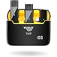 TNW A9 Pro Wireless Lavalier Microphone Kit for USB C, Wireless Mics with Charging Case, Visible Function Control, Lapel Mic iPhone Android Microphone for Video Recording, Vlogging Podcast YouTube