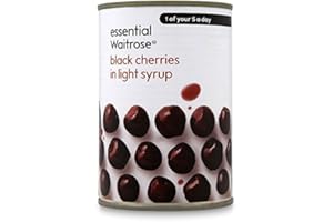 Essential Waitrose Black Cherries in Light Syrup 425g