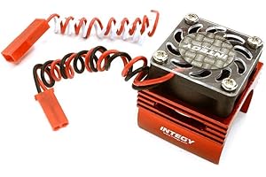 INTEGY RC Model Super Brushless Motor Heatsink+Cooling Fan TRX 1/16 ERevo,Slash,Summit,Rally