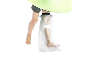 PET WORLD Protezioni per Gesso, Bambini Integrale Gamba Coperture in Gesso per Doccia, Impermeabile Copri Medicazione in Gesso Protettori, Copertura per Gamba Caviglia di Protezione per Ferite Ingessatura