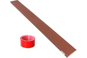 ‎LIEKUMM LIEKUMM 2 cm Höhe PVC Rollstuhlrampe, 800 kg Tragkraft Tragbar Türschwellenrampe für Treppen, Rampe Rollstuhl für Elektro-Rollstuhl, Kinderwagen, Garage, Saugroboter, Braun