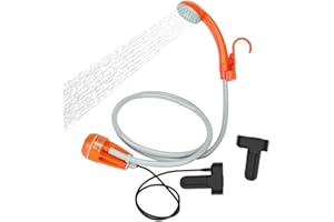 ZOOMA titivate Portable Shower Camping, Outdoor Shower with Rechargeable Battery, Water Pump and Build-in Water Filtration System