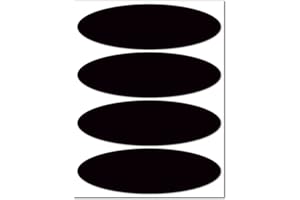 B REFLECTIVE - Kit 4 Stickers Autocollants Ovals Noirs Réfléchissants Casque Moto - Taille Bandes Homologuée FR - Visibilité - Sobre & Design - Adhérence optimisée