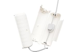 [2 PACK] RESTMO Outdoor IP44 Waterproof Connection Box (29 × 11 × 7.5cm), Weatherproof Extension Lead Cover, Safety Seal Enclosure for Holiday Lights, LED Strips, Power Tools, Fountain, White