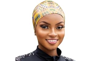 TIA’S CAP Bonnets De Bain pour Cheveux Longs Femme Homme Enfant- Bonnet de Natation Design Afro Wax.Taille XS à L pour Tous Types de chevelures, Afro, Lisses, Dreadlocks.Marque Francaise