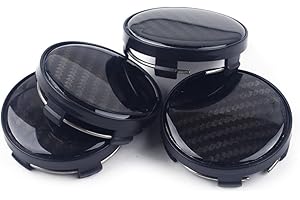 ADELAGNES EIMINB Autoteile, 4er-Pack Auto-Nabenkappen (schwarz), passend für Felge mit 58–60 mm Radlöchern
