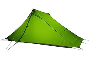 MOXIHIKE 3FULGEAR Lanshan 2 Pro Tente de Camping ultralégère pour 2 Personnes, Tente Professionnelle 3/4 Saisons sans tiges en Nylon argenté 20D pour Le Camping, la randonnée