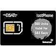 OSAT Inmarsat Isatphone 2 & Pro Prepaid GSPS SIM Card - 500 Units / 365 Day Validity for Satellite phones - Ready to Activate Online - Voice, SMS Text Messaging