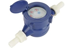 OUMEFAR DN15 Compteur d'eau débitmètre d'eau Froide en Nylon Outil de Mesure de Table Humide pour Jardin à la Maison
