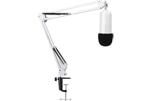 Blue Yeti Arm - Mikrofonständer mit Windschutz Kompatibel mit Blue Yeti Yeti Pro Mikrofon von YOUSHARES(Weiß)