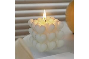 GINKAGO Moule a Bougie en Silicone Forme de Cœur 3D Bubble Ball Moules pour Bougies en Résine Moule Savon DIY Chocolat Candle Cadeau de Noël