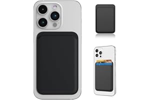 JEYORZY 1 Pcs Cartera Tarjetero Magnético para Magsafe Wallet Compatible con iPhone 15/14/13/12 Pro/MAX/Plus/Mini, Funda para Tarjetas de Crédito RFID, Soportes para Tarjetas de Teléfono Celular