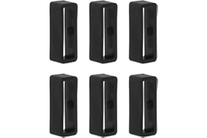 POO4KARK Universal Silikon Uhrenarmband Schlaufe 16mm 18mm 20mm 22mm 26mm, 6PCS Ersatz Uhrenband für Garmin Huawei band Schlaufe Armband Halter,Schlaufen Smartwatches Keeper