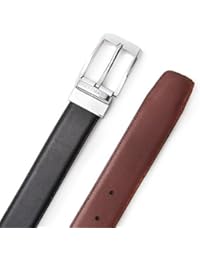 Cinturón reversible confeccionado en piel de alta calidad. Medidas 100-110-120 cm. Color negro cuero.