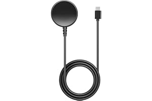 MoKo Charger Compatible with Samsung Galaxy Watch 7/Ultra/FE/6/6 Classic/5/5 Pro/4/4 Classic/3/Active 2/Active, Magnetic Charging Dock with 1M USB-C Charging Cable