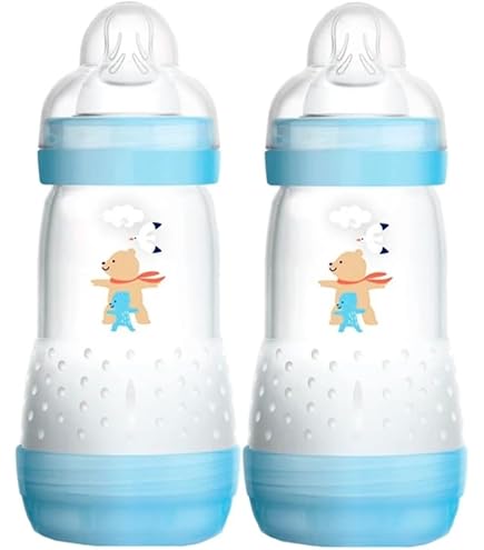 MAM Anti Kolische Babyfles, 2 4 Maanden, 260 Ml, Met Speen Middelgrote Doorstroming Van Siliconen Gemakkelijk Aan Te Nemen Zelfsteriliserend En Reinigen Easy Start Colic 751217150