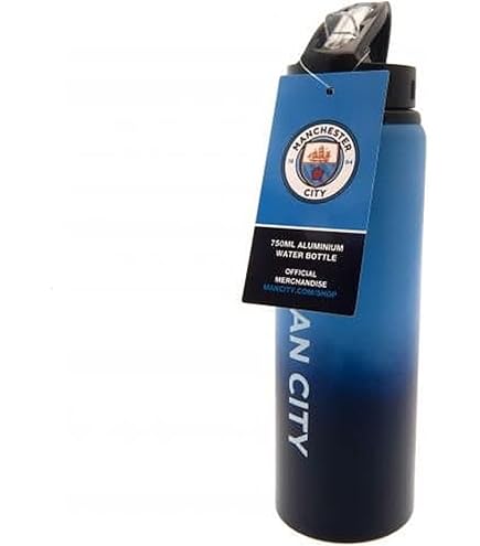 Manchester City FC Man City Six Hour Hot Cold Bottle 500ml Botella, Adultos Unisex, Multicolor (Multicolor), Talla Única
