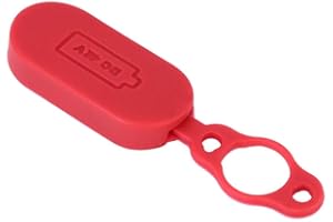 SolUptanisu Electric Scooter Charging Port Cover, Waterproof Interface Protector for MIJIA Scooter, Red Rubber Port Cover