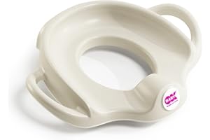 OKBABY Sofa - Asiento reductor de WC con bordes antideslizantes - Asas Anchas y Elevadas para la Máxima Estabilidad al Niño - Blanco