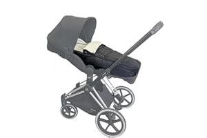 Brogtorl Coprigambe universale per passeggino, sacco a pelo invernale, accessorio per passeggino compatibile con Cybex Priam & Mios (nero)