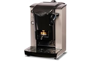 FABER COFFEE MACHINES | Modello Slot Plast | Macchina caffe a cialde ese 44mm | Colore Grigio plastiche Nero | Pressacialda in ottone