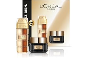 L'OREAL PARIS L'Oréal Paris - Coffret Luxe Anti-Age - Midnight Crème - Soin Visage Anti-Rides, Fermeté, Confort - Tous Types de Peaux - 50 ml & Duo Serum - Formule Booster de Collagène - Vitamines B3 et Cg - 30 ml
