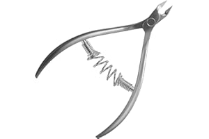 Staleks Pro, Alicates Profesionales de Manicura y Pedicura para Cutícula, Acero Inoxidable, Afilado Manual, Muelle Espiral. (7 mm)