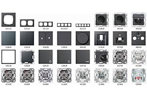 GIRA E2 System 55 Anthrazit, Schalter & Steckdosen- Set Auswahl