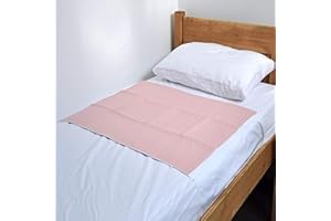 ComfortCare Children's, Toilet Training Sleep Mat/Potty Training Bed Pad, Waterproof Mattress Protector 100% Nighttime Protection/Small 75x90cm with Tucks,Fits Cots, Cot Beds and Single Beds. Pink