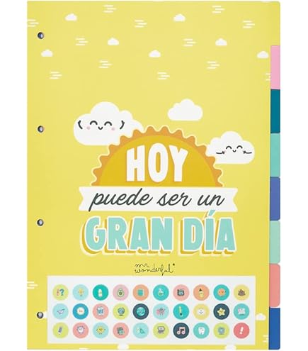 Grafoplás Ringbuch A5 Mafalda Lively - 4 Ringe 20mm Für Schule & Büro