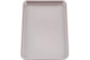 CHEFMADE 15-zoll Umrandeten Backen Pan, Nicht-stick Carbon Stahl Cookie Blatt Pan für Ofen Rösten Fleisch Brot Gelee Rolle Battenberg Pizzas Gebäck 15" x 10" (Champagne Gold)