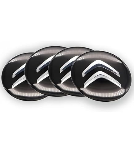 4 Pezzi Auto Coprimozzo Coprimozzi Coperture Mozzi per Smart 451 59mm