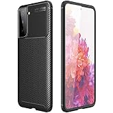 Spia Samsung Galaxy S21 Plus ile uyumlu Kılıf Siyah Karbon Silikon Orijinal Esnek İnce Geliştirilmiş Dayanıklı Darbe Karşıtı 