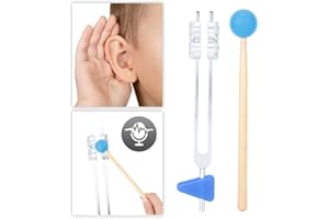 ‎ZJCHAO Diapason Neurone/Sensoriel Stimmgabel-Set, "64-Hz-Stimmgabel Aus Aluminiumlegierung Mit Niedriger Frequenz" 64-Hz-Stimmgabel Mit Hammer-Diagnosetherapie-Gesundheitstool