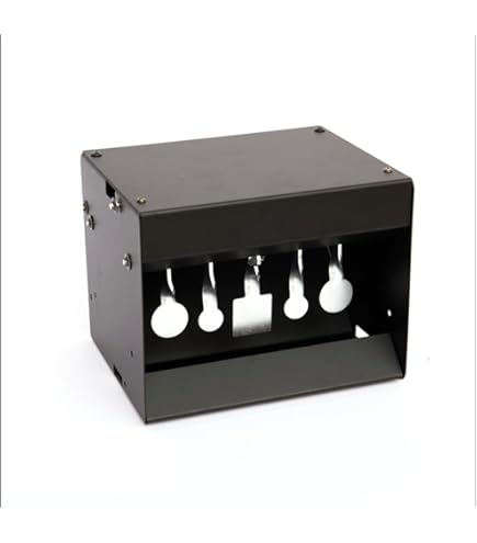 BERSAGLIO IN METALLO 14x14 Cm CONICO PORTA BERSAGLIO RACCOGLITORE Pallini Tiro A Segno Piombini Softair Airgun