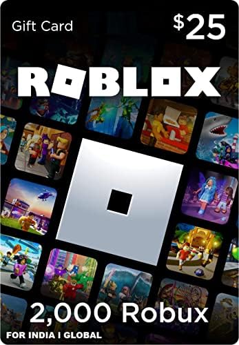 Roblox Gift Card - 2000 Robux Or 25$ Roblox Credit