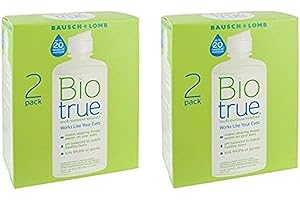 BioTrue Contact Lens Solution for Soft Contact Lenses, Multi-Purpose 10oz, Twin Pack (2 Units)