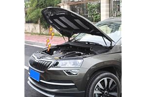 Autophoton Car Accessories for Karoq 2017 2018 2019 2020 2021 2022 2023 Stainless Steel Front Bonnet Hood Damper Shock Gas Springs Struts Support Rods