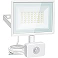 Aigostar 30W Security Lights Outdoor Motion Sensor, 2510 Lumen PIR Light, IP65 Waterproof Motion Sensor Flood Light, Ultra Thin Motion Sensor Lights Outdoor for Forecourt, Backyard, Garages, 6500K