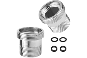 ALPPIHYM 2er-Pack Wasserhahn Adapter M16 auf M22 - Gewindeadapter für Außengewinde M16 und M22, ideal für Luftsprudler und Waschbecken