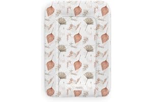 Albero Mio Wickelauflage 50 x 70 cm abwachbar Baby Wickelmatte Kommode Weiche Wickeltischauflage Folie PVC ÖKO-TEХ-zertifiziert (Boho Rusty)