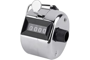 N-K Contatore manuale a 4 cifre a mano contatori in metallo a mano a clicker meccanico Palm Click contatore 1 pz conveniente e di buona qualità durevole