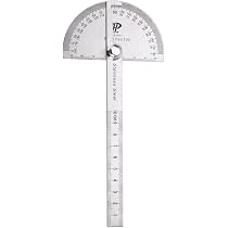 Utoolmart Protractor Ruler Staninless Steel Anger Gauge Finder Rotary 0-180 Degree 15cm Measuring Ruler Tool