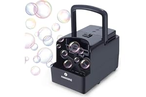 PANAMALAR PANACARE Machine à Bulles Automatique Portable, Soufflante à Bulles Professionnelle 1500+ Bulles par Minute, Jouet à Bulles électriques pour Enfants/Mariage/Anniversaire/Fête de Noël