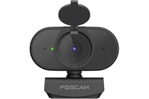 Foscam W25 1080P Webcam USB avec Objectif Grand Angle 84° et Microphone pour Streaming en Direct