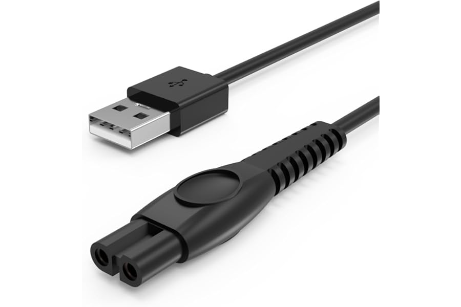 Superer 5V Cable Fit for Philips One Blade 360 QP2824, QP2734, QP2724, QP2834, MG7962, QP1924, MG7930, MG5950, QP6652, QP4631, S5887, BG7485, BG5021, S5884 Electric Shaver Trimmer Body Charging Cord