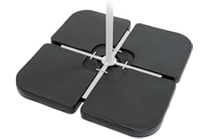 ToCi 4 dalles pour pied de parasol, 49 x 49 cm chacune, 64–100 kg