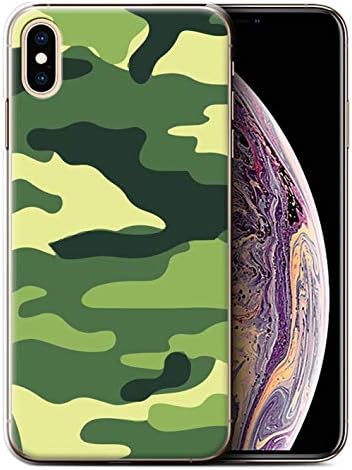 Stuff4 Phone Case/Cover for Apple iPhone XS Max/Green 2 Design/Camouflage Army Navy Collection