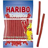 Haribo Torcidas Fresa Geles Dulces - 175 gr - [Pack de 4]